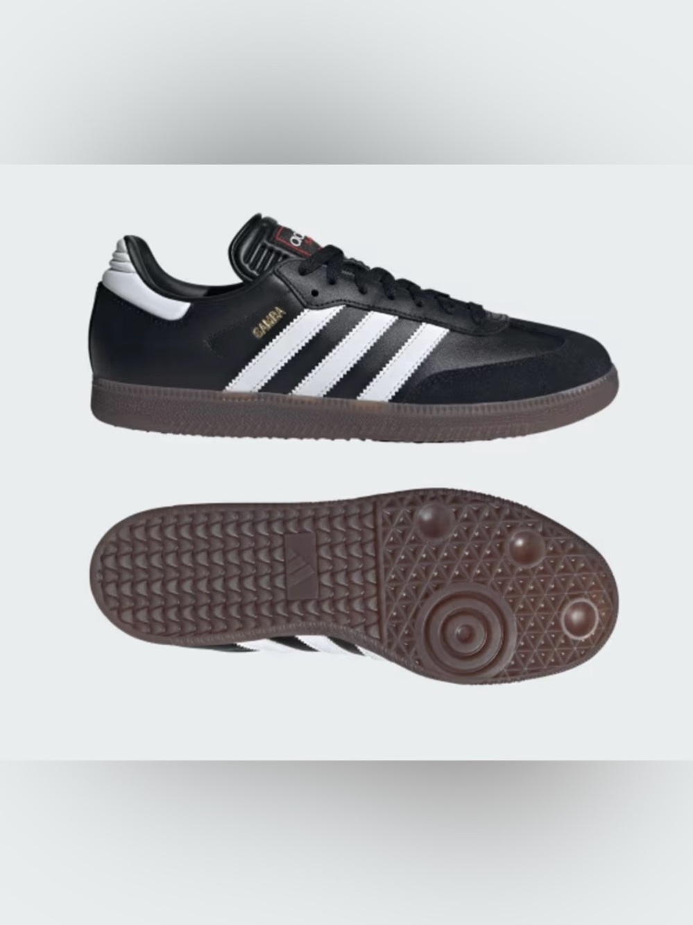 Adidas Unisex Samba Indoor Soccer Shoes Black White Red Size 8 Men 9 Women